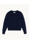 Fra Future Kort Crewneck Sweater Marineblå | Dame Cashmere Crewneck Sweatere