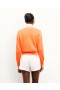  From Future Stribet Crewneck Sweater Fantasy Orange | Dame Cashmere Crewneck Sweatere