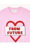  Heart From Future Crewneck Sweater Cremet Pink | Dame Cashmere Crewneck Sweatere