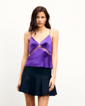 From Future Dallia Strap Top Midnight Purple | Dame Skjorter, T-shirts & Toppe