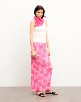  Fra Future Roma Mellemlang Nederdel Candy Flowers | Dame Nederdele