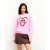  Heart From Future Crewneck Sweater Cremet Pink | Dame Cashmere Crewneck Sweatere