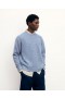 Van Future Oversized Crewneck Trui Stormblauw Mln | Heren Cashmere Crewneck Truien