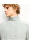  From Future Two-Tone Quarter Zip Neck Sweater Storm Green Mln | Heren Quarter Zip Neck Truien