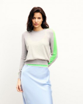  From Future Crewneck Trui Lichtgrijs | Dames Zomer Breiwerk