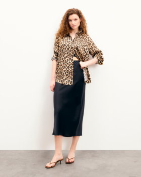 From Future Vicky Mid-Long Skirt Musta | Naisten Hameet