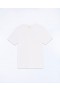  T-shirt blanc à manches courtes et col en V From Future | Chemises et t-shirts pour hommes