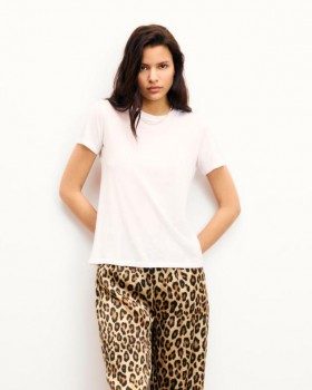  T-shirt blanc à manches courtes et col rond From Future | Chemises, T-shirts et hauts pour femmes