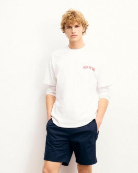 T-shirt blanc à col rond From Future et manches courtes | Chemises et t-shirts pour hommes