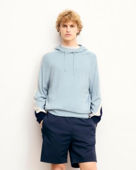  Sweat à capuche From Future à rayures tricolores, manches grises et bleues | Sweats à capuche pour hommes