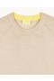  From Future Rundhalspullover, meliertes Beige | Herrenpullover aus Merinowolle
