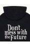  Von Future: „Don't Mess With The Future“-Hoodie, Schwarz | Damen-Sommerstrickpullover