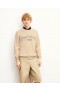  Von Future Future Paris Rundhalspullover, meliertes Beige | Herren-Kaschmirpullover mit Rundhalsausschnitt