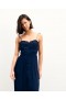 Von Future Rafaella: Langes Trägerkleid in Marineblau | Damenkleider
