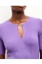 Kurzes Kurzarmkleid von Future in der Farbe Spicy Lilac | Damenkleider