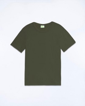 Future Plain Rundhals-T-Shirt Khaki | Herrenhemden & T-Shirts