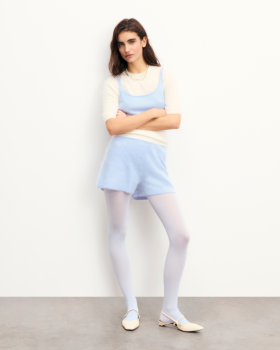  Von Future Short Brushed Shorts Babyblau | Damenshorts